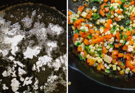 brown butter and peppers