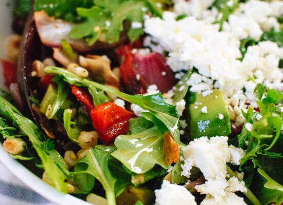 Feta, arugula and corn salad - cookieandkate.com