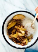 This delicious apple crisp recipe happens to be gluten free and naturally sweetened!