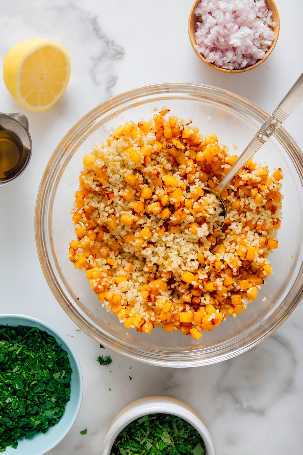 how to make butternut tabbouleh