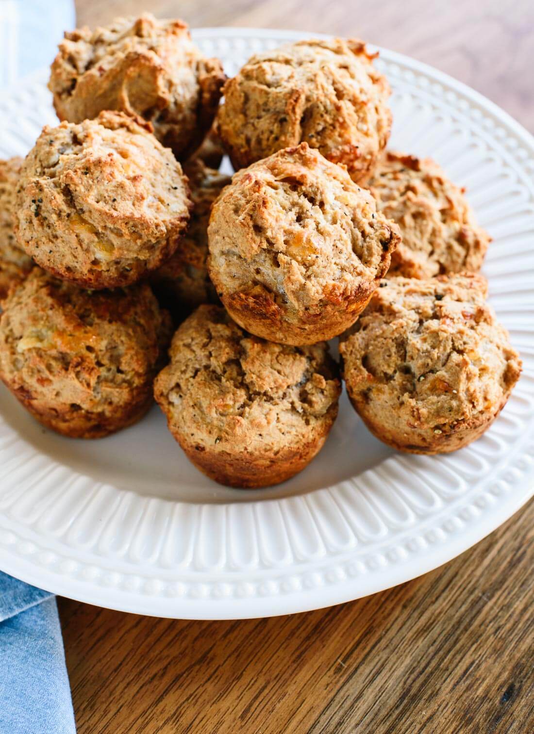 Delicious whole wheat beer biscuits with cheddar cheese, plus more variations! cookieandkate.com