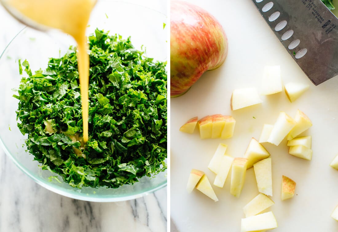 how to make kale apple salad