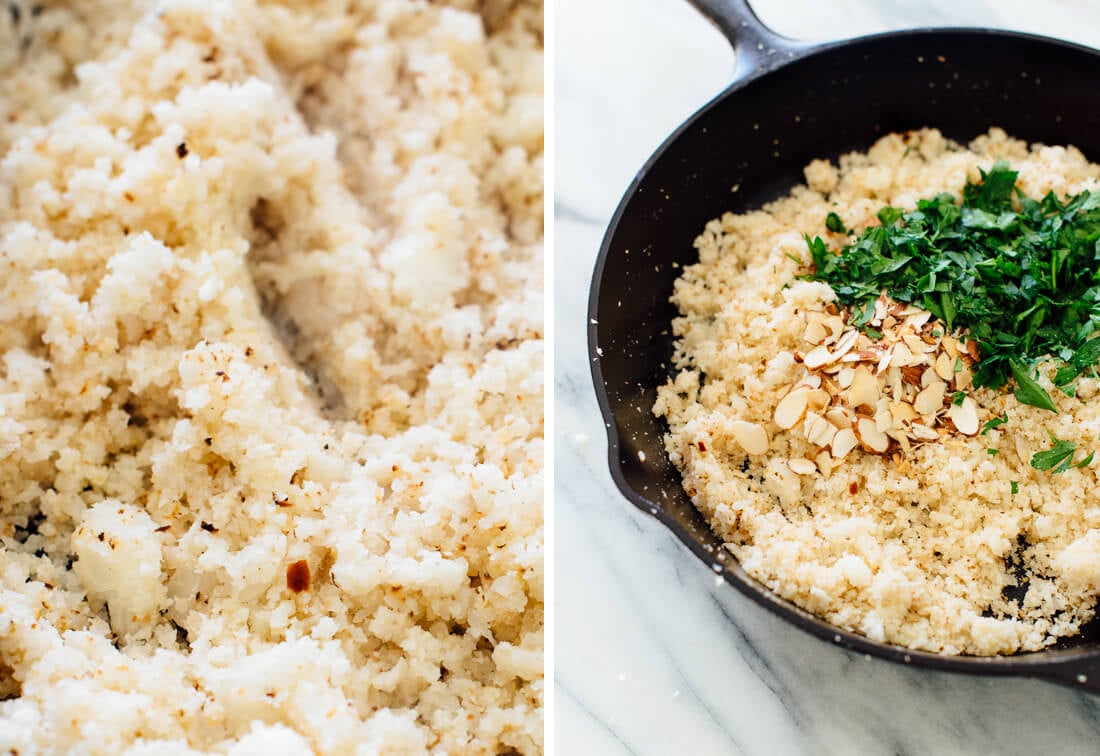 cooked cauliflower rice