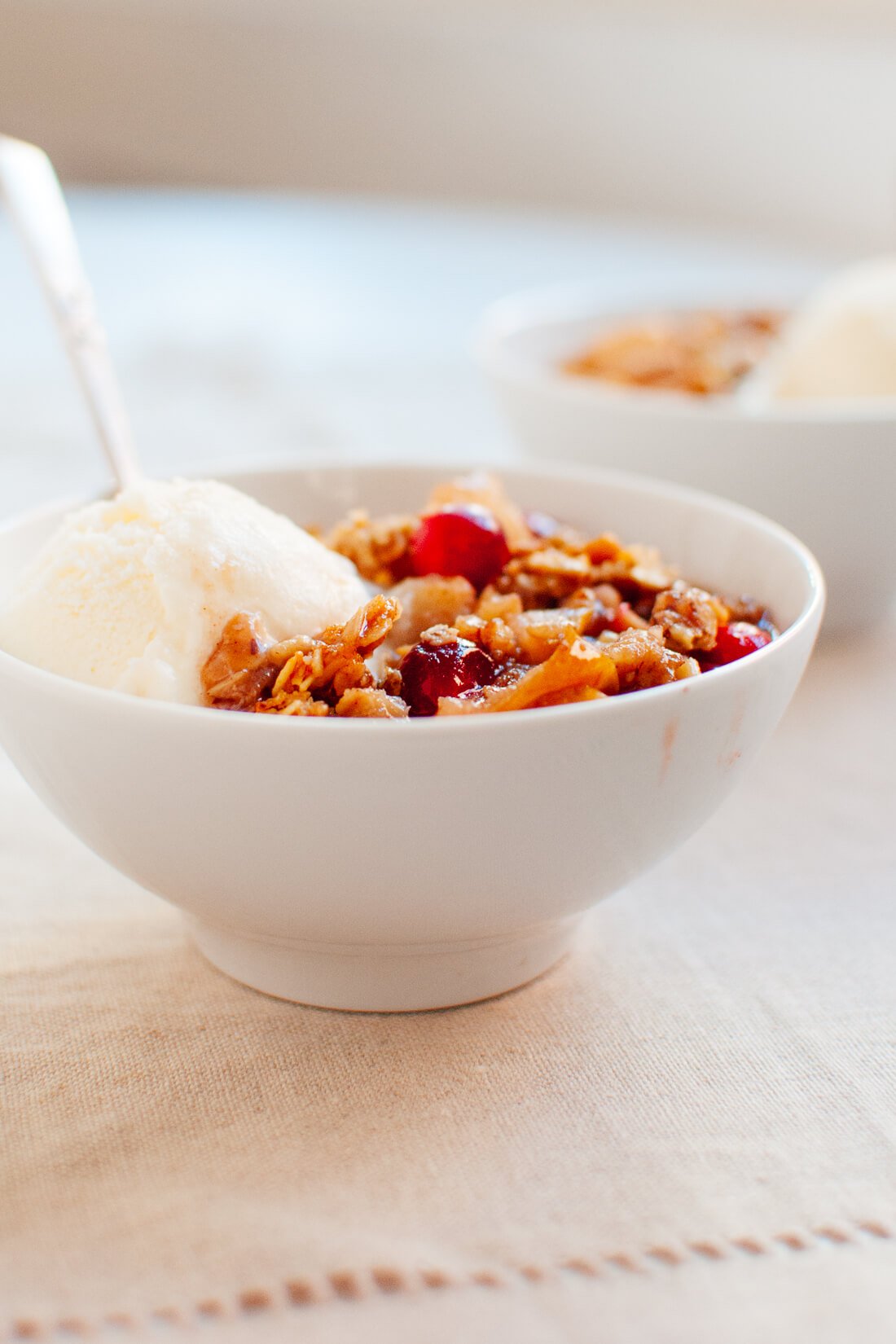 Pear cranberry crisp