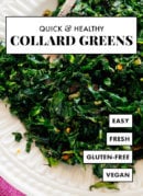 quick & healthy collard greens recipe