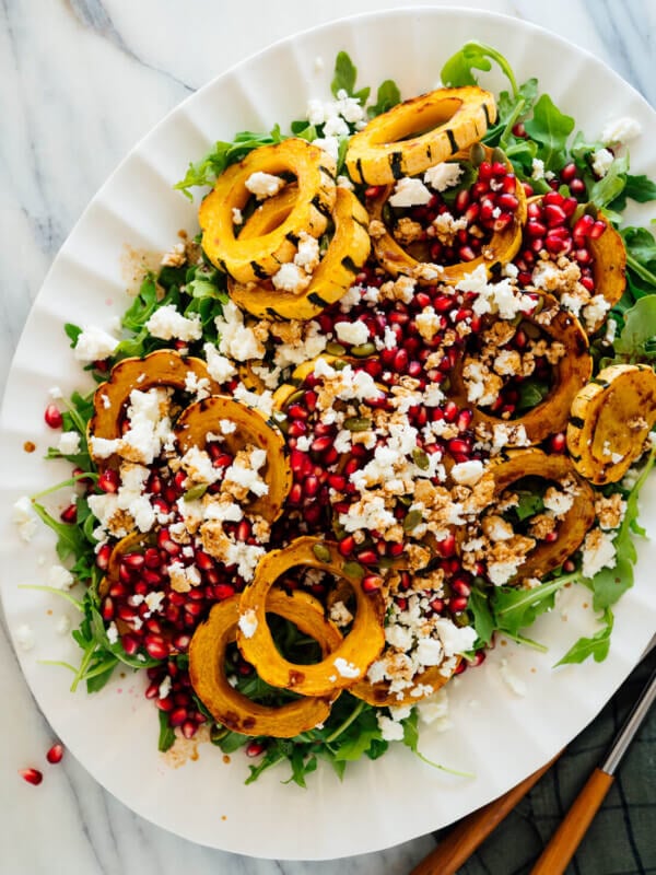 delicata squash arugula salad recipe