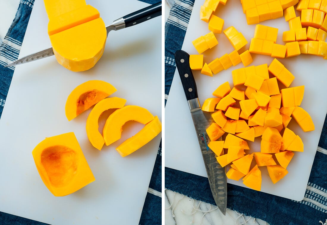 cubed butternut squash