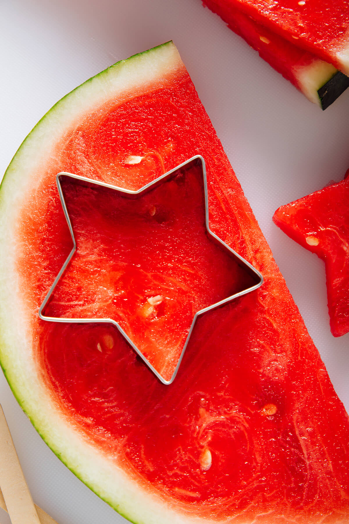 cookie cutter slice of watermelon