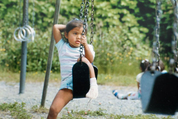 Angeline Pete as a child. A stint in foster care left the girl ‘less affectionate,’ says her grandmother. Photo courtesy Darryl Stauffer