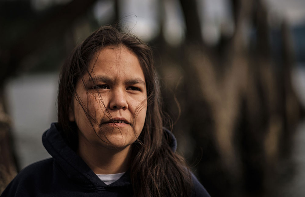 Friends and family, like Angeline’s cousin Cindy Nelson, remember the woman’s strength. (John Lehmann/The Globe and Mail)