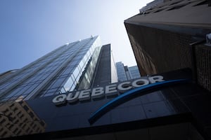 Quebecor headquarters is seen as the media company holds its annual meeting May 11, 2023 in Montreal. THE CANADIAN PRESS/Christinne Muschi