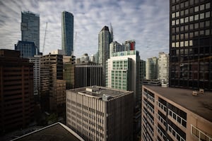 <div>Units in Slate Office REIT fell nearly 20 per cent after the trust suspended its monthly cash distributions and announced a plan to sell a large part of its portfolio of properties. Office towers, hotels and condos are seen in downtown Vancouver, Sunday, Oct. 25, 2020. THE CANADIAN PRESS/Darryl Dyck</div>