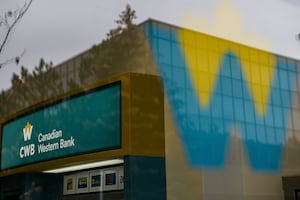 The Canadian Western Bank’s first Eastern branch in Mississauga, is photographed on Sunday, October 31, 2021. (Christopher Katsarov/The Globe and Mail)