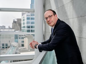 ***ONE TIME USE ONLY***
Charles Emond for June 2024 issue of ROB, photographed at the Caisse de Dépôt et Placement du Québec HQ in Montreal QC on March 22nd, 2024.