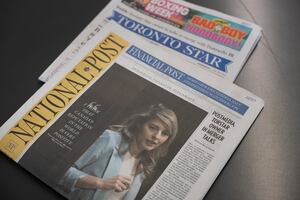 Copies of the Toronto Star and National Post newspapers are photographed on June 28, 2023. (Fred Lum/The Globe and Mail)