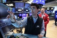 NEW YORK, NEW YORK - JUNE 04: Traders work on the floor of the New York Stock Exchange during morning trading on June 04, 2026 in New York City. Stocks opened mixed, with the S&P 500 and Nasdaq falling while the Dow Jones Industrial Average rose more than 500 points after dropping 600 points at the previous day's close. (Photo by Michael M. Santiago/Getty Images)