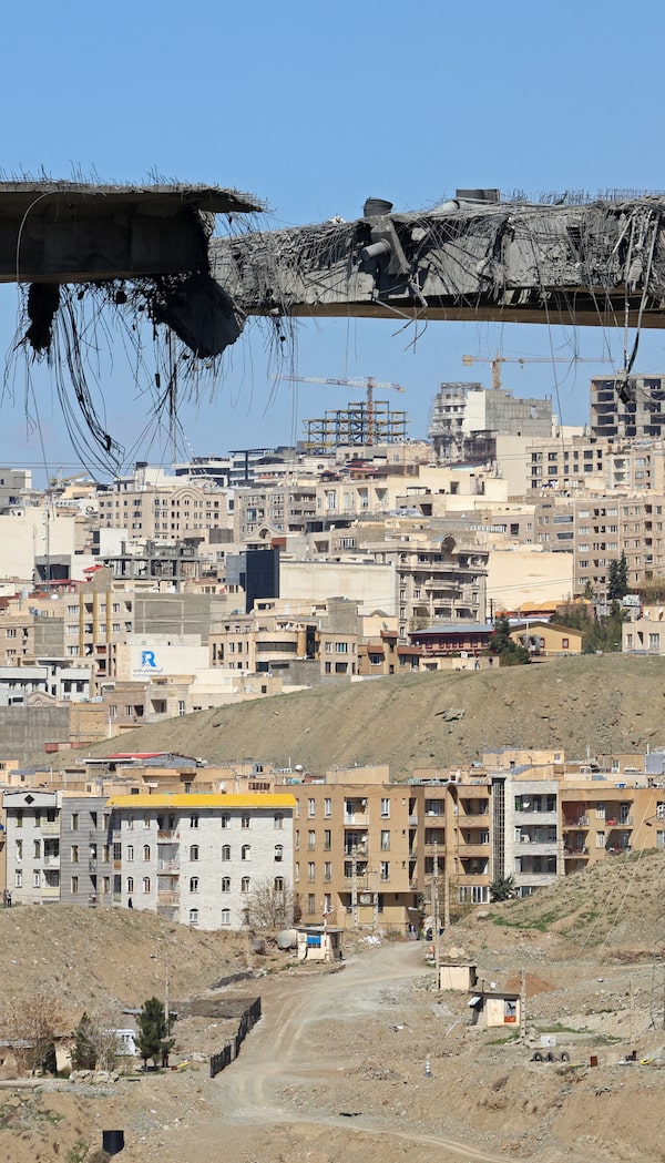 The B1 bridge in Karaj, southwest of Tehran, was still under construction when U.S. missiles hit it on April 2, cutting it in half and killing eight people. U.S. President Donald Trump promised more attacks to come, then announced a ceasefire the following week.