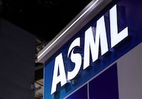 FILE PHOTO: Logo of ASML is displayed at the company’s booth at the 8th China International Import Expo (CIIE) in Shanghai, China, November 5, 2025. REUTERS/Maxim Shemetov/File Photo