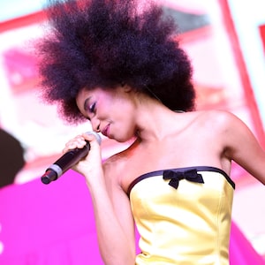 British singer-songwriter Flowerovlove performs yesterday at Coachella.