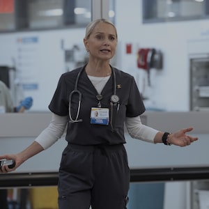 Katherine Lanasa's character 'Nurse Dana' in episode 5 of The Pitt, season 2.