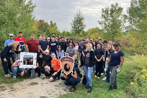 Toronto-based IGM Financial employees volunteer with a local conversation authority.