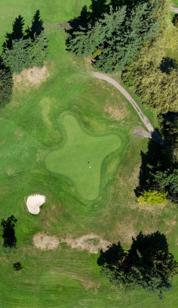 This golf course in Richmond, B.C., falls within an Aboriginal title claim by the Cowichan Nation, who once had a fishing village, Tl’uqtinus, in this area on the Fraser River.