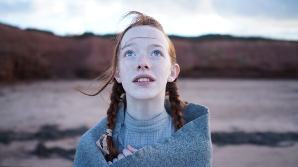 ANNE WITH AN E (TV Series). Inspired by the timeless Canadian novel ”Anne of Green Gables” by Lucy Maud Montgomery, the second season of Anne with an E continues to chart bold new territory. A coming-of-age story, reimagined by creator Moira Walley-Beckett, Anne with an E stars returning Amybeth McNulty (Anne Shirley-Cuthbert). Courtesy of Netflix