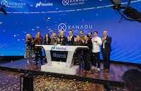 Toronto-based Xanadu rings the opening bell at the Nasdaq in New York City on March 27, marking its public debut and dual listing on the Nasdaq and the Toronto Stock Exchange.