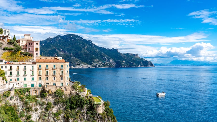 A view of Castiglione, on the road to Ravello, on the Amalfi Coast, Italy.