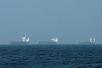 FILE PHOTO: Tankers are seen off the coast of the Fujairah, as Iran vows to close the Strait of Hormuz, amid the U.S.-Israel conflict with Iran, in Fujairah, United Arab Emirates, March 3, 2026. REUTERS/Amr Alfiky/File Photo
