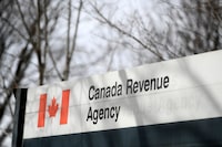 A Canada Revenue Agency sign in Ottawa is shown on Monday, March 1, 2021. THE CANADIAN PRESS/Justin Tang