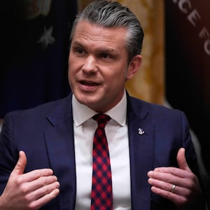 Pete Hegseth is posting through it.