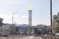 LNG Canada export terminal in Kitimat, B.C., in 2025. The contractors will be embarking on a series of onsite and offsite work programs to gear up for a possible Phase 2 expansion.