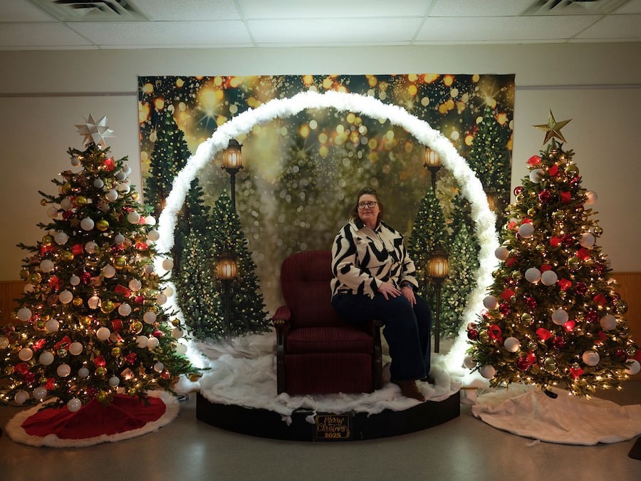  Trish Granger and her volunteers keep Hardisty, Alta., busy with Christmas activities each year, such as the Festival of Trees in the community hall.