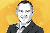 Jason Del Vicario, portfolio manager with Hillside Wealth Management at iA Private Wealth Inc. in Vancouver. Illustration by Joel Kimmel.