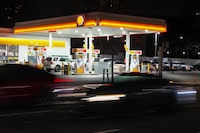 A gas station is seen in Toronto, on Thursday, April 18, 2024. THE CANADIAN PRESS/Chris Young