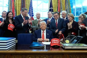 President Donald Trump in the Oval Office earlier this month.