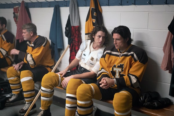 Stephen Kalyn as Young Lou and Ryan Bruce as Vince in Essex County (Photo by: Elly Dassas)