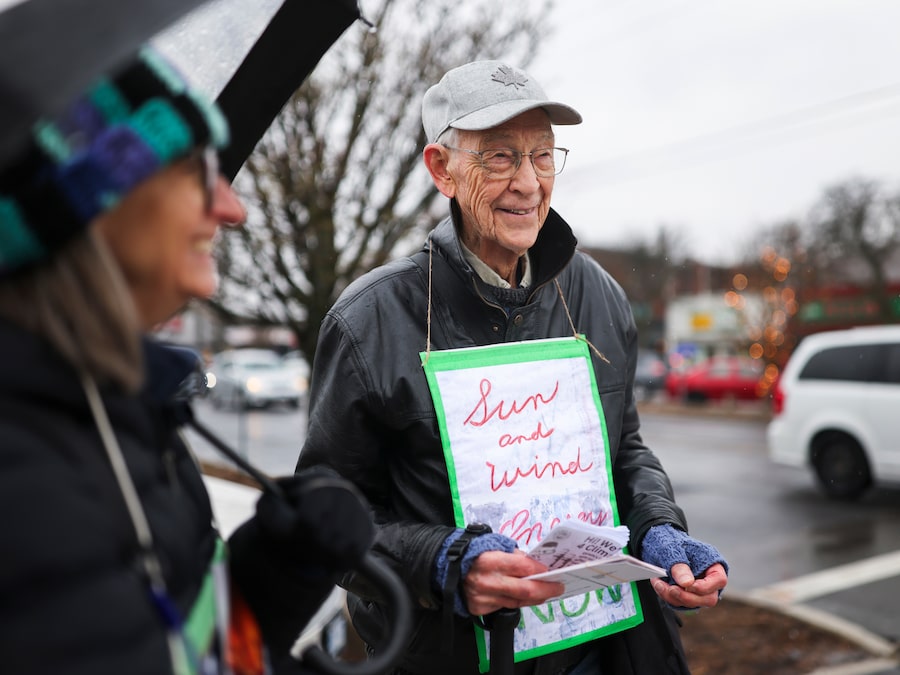Don Brown, 100, is a member of Elders for Climate Sanity in Hamilton.