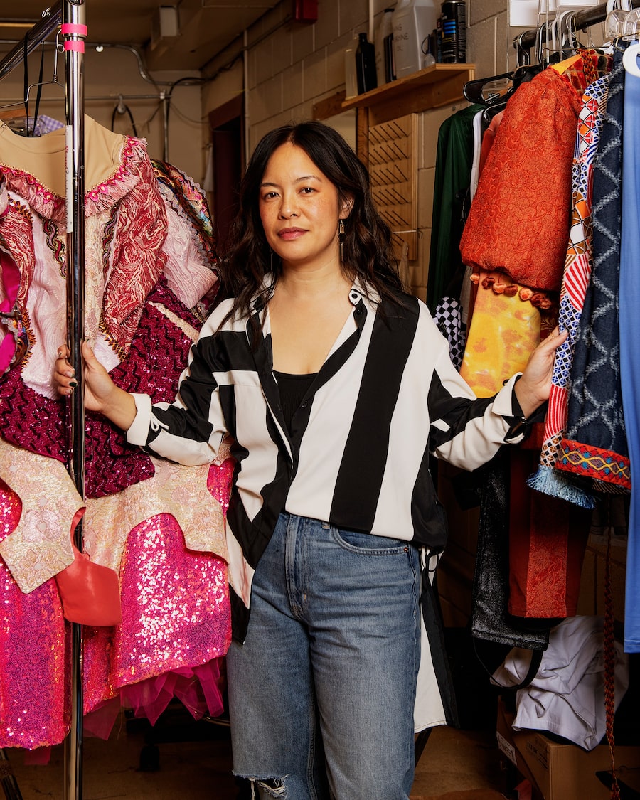 Costume designer Ming Wong at the Canadian Stage costume studio in Toronto. 