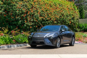 The eighth-generation ES will come only has a hybrid or as a fully electric car as this one.
