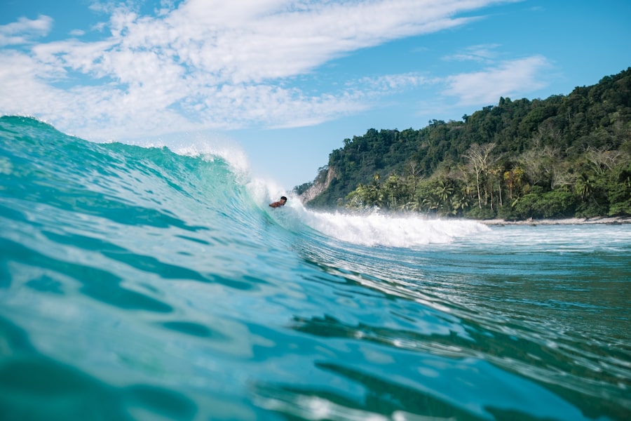 Costa Rica bodysurfer Pablo Solano tackles waves in the southern part of the country.