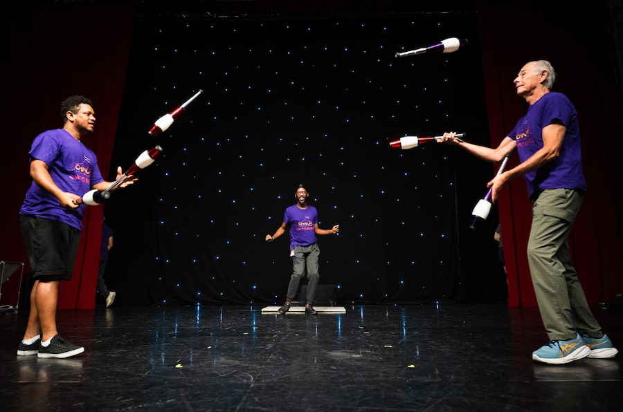 Omnium Circus creates a space where people with disabilities are welcomed in the audience and as performers.