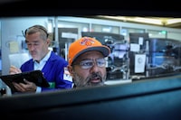 Futures-options traders work on the floor at the New York Stock Exchange's NYSE American (AMEX) in New York City, U.S. June 8, 2026.  REUTERS/Brendan McDermid