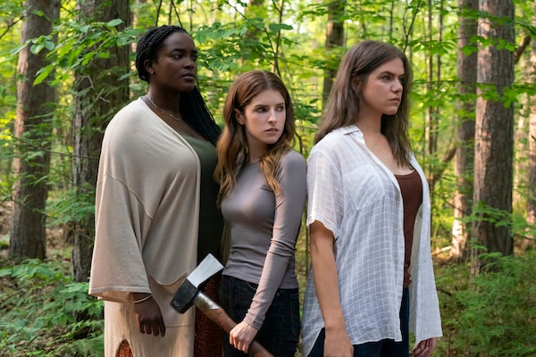 ALICE, DARLING (2022). From left, Wunmi Mosaku, Anna Kendrick and Kaniehtiio Horn. Courtesy of Elevation Pictures