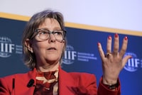 Maria Luis Albuquerque, the European Commissioner for Financial Services, in Washington in April, 2025. 