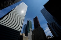 The Bay Street Financial District is shown in Toronto on Friday, August 5, 2022.  