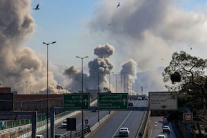 Plumes of smoke rise after a strike in Tehran on March 5. Israel hit Tehran with fresh strikes and Iran targeted Kurdish guerilla groups in Iraq as a spiralling war in the Middle East engulfed the region.