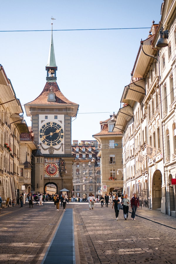Built in the early 13th century, the Zytglogge, a medieval clock tower, is a well known landmark in the UNESCO-listed city of Bern, Switzerland.