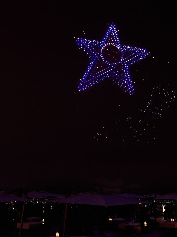 To mark the global debut of its latest high jewellery collection, Reach for the Stars, Chanel commissioned a drone show that expressed its motifs – comet, wings and a lion –  as transient constellations above the hills of Higashiyama.